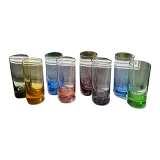1970s Mid-Century Modern Japanese Sake Glasses- Set of 8 For Sale