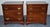 Vintage Pair Mahogany Nightstands Chippendale Chests With Pull Out For Sale - Image 13 of 18