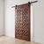 Step into a world of timeless artistry and storied heritage with this breathtaking Custom Hand Carved Teak Wood Barn Door....
