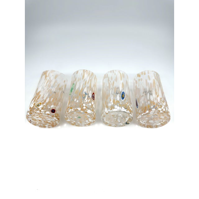 Hand Blown Alessandro Coppola Murano Art Glass Tumblers Handcrafted in Italy - Set of 4 For Sale - Image 11 of 11