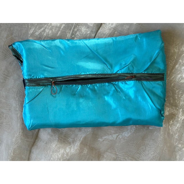 Vintage Ribbon Embroidered Satin Tissue Box Cover For Sale - Image 11 of 12