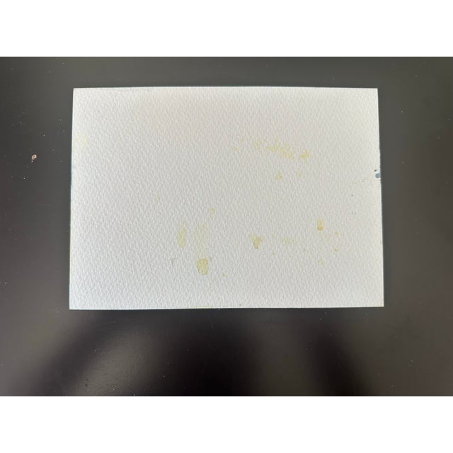 Contemporary “Golden” Original Watercolor Abstract Painting by Nancy Smith For Sale - Image 3 of 3