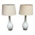 Opaline Teardrop Table Lamps, Pair For Sale