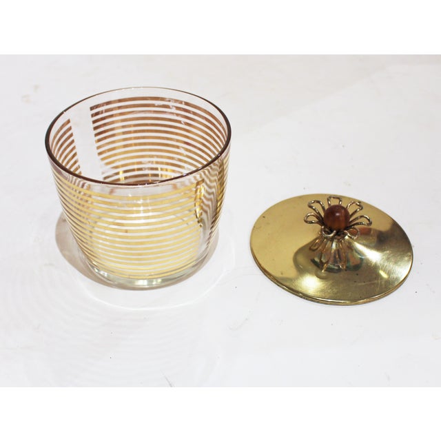 Circa 1970 American Glassware With Tray Cocktail Set by Colony Glass Co. For Sale In Raleigh - Image 6 of 9