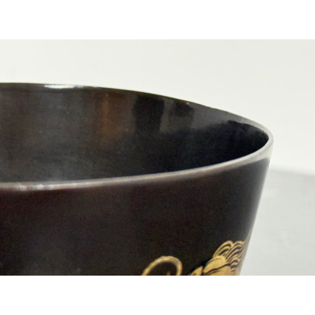 Japanese Lacquer Dragon Bowls, Pair For Sale - Image 12 of 12