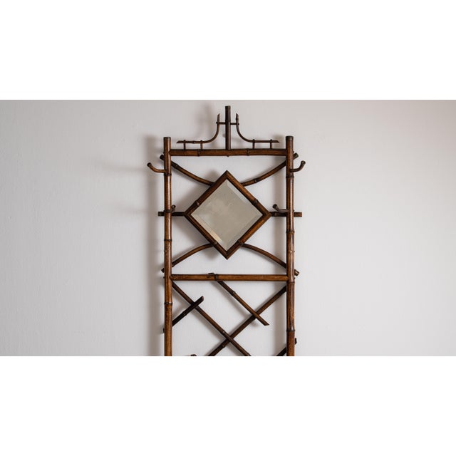 1900 - 1909 France Chocolate Bamboo Coat Rack For Sale - Image 15 of 15