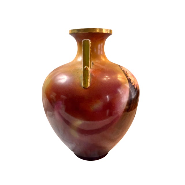 Art Nouveau Hand-Painted Portrait Vase, D’Arcy’s’ Decorating Studio Mark, c. 1903. Artist: G H Schindler. An exceptional...