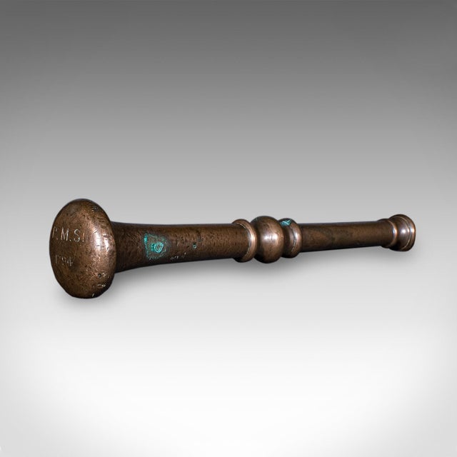 Antique Chemist's Counter Mortar & Pestle, English, Bronze, Apothecary, Georgian For Sale - Image 11 of 12