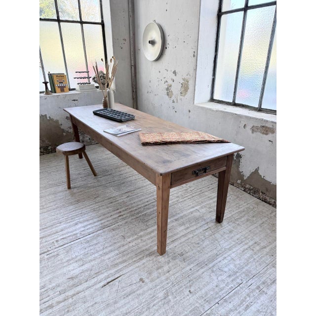 Vintage Farmhouse Table in Oak, 1950s For Sale - Image 12 of 18