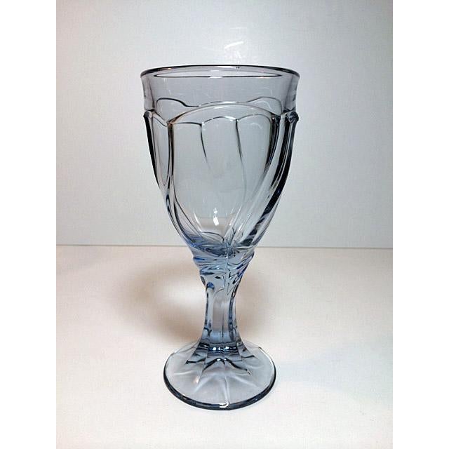Vintage “Sweet Swirl” Noritake Light Blue Wine Glasses Set of 6