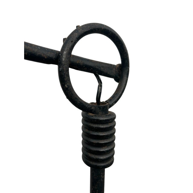 Wrought Iron Floor Lamp by Jean Royére, 1940s For Sale - Image 4 of 12