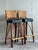 Camel Vintage Coastal Wrapped Rattan Bar Stools - A Pair For Sale - Image 8 of 8