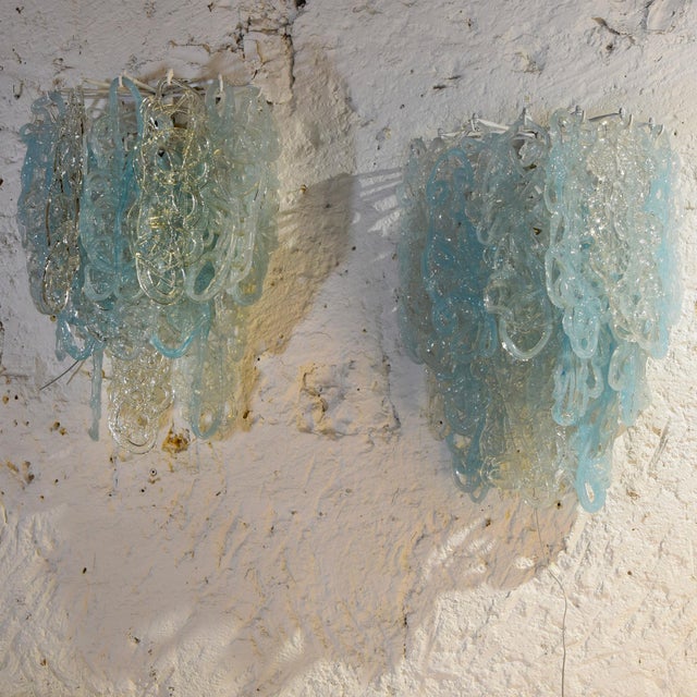 Vintage Wall Lamps in Murano Glass, 1960s, Set of 2 For Sale - Image 6 of 8