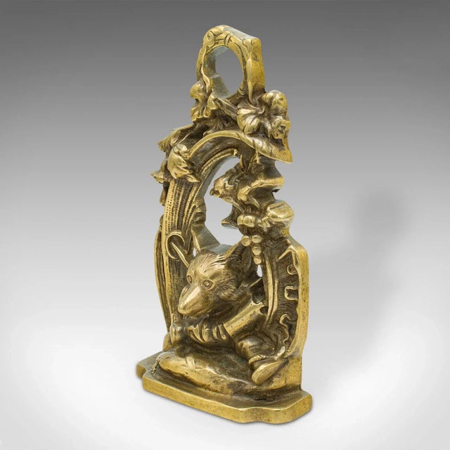 Victorian 1890s Victorian Antique Decorative Fox Doorstop, English, Door Keeper, Country House For Sale - Image 3 of 11