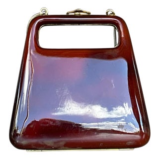 Vintage Retro Lucite Clutch For Sale