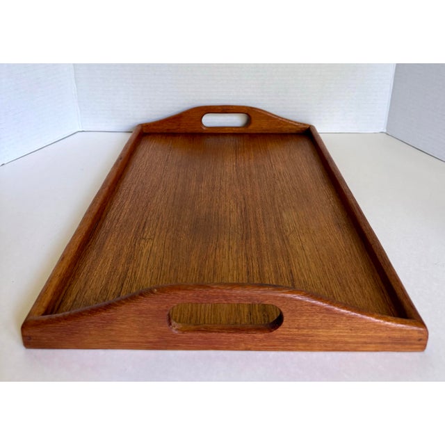 Vintage Winsome Wood Genuine Teak Serving Tray For Sale In Los Angeles - Image 6 of 8