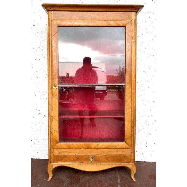 Louis XV Style Display Cabinet in Cherrywood and Veneer, 19th Century For Sale - Image 10 of 10