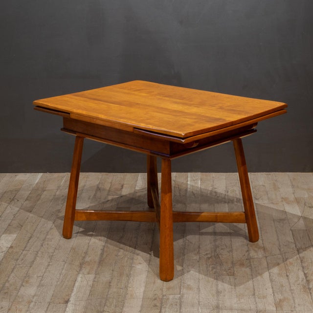 Wood Antique Sikes "Colonist Craft" Solid Hardwood Dining Set c.1930 For Sale - Image 7 of 18