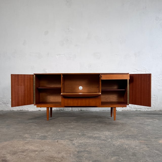 Brown Vintage Teak Sideboard, 1960s For Sale - Image 8 of 13