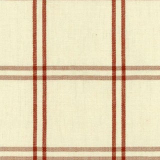 Schumacher Luberon Plaid Fabric in Bittersweet For Sale