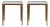 Pair of 'Esquisse' Gilt Finish and Goatskin Top Side Tables by Design Frères For Sale