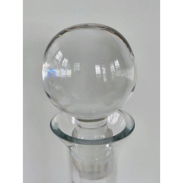 Glass 1960s Mid Century English Glass Decanter For Sale - Image 7 of 12