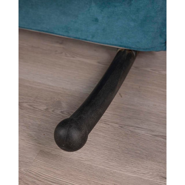 Vintage Blue Rocking Chair by Burkhard Vogtherr for Arflex, 1980s For Sale - Image 6 of 11