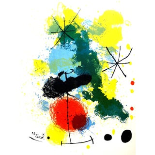 Joan Miro - Original Lithograph - Frontispiece for ''Prints from Mourlot Press'' 1964 For Sale