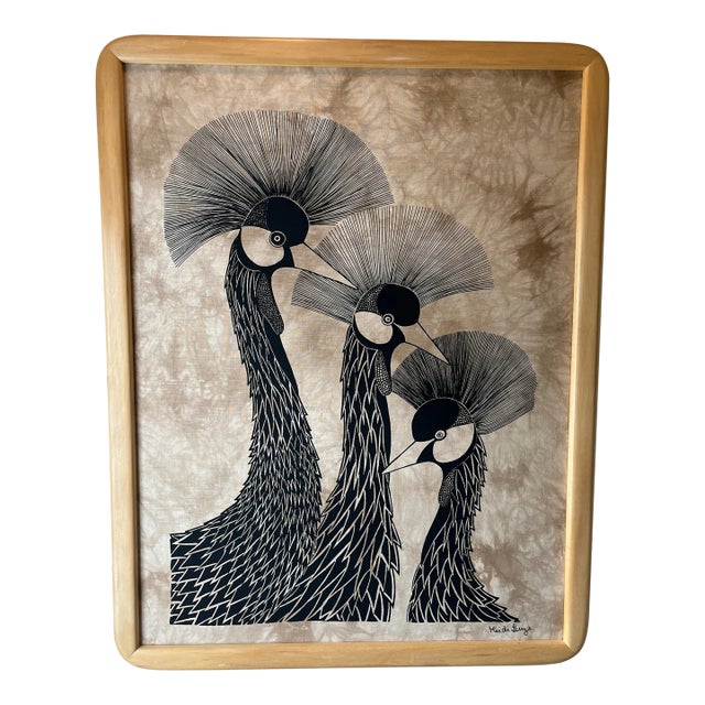 Heidi Lange Batik Cranes For Sale