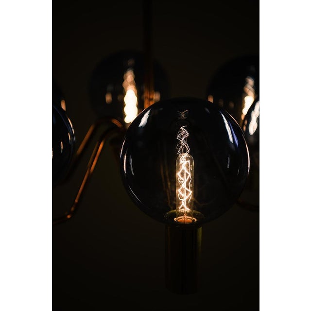 Ceiling Lamp with Blue Glass Globe from Hans-Agne Jakobsson, 1960s For Sale - Image 11 of 12