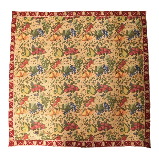 1980s French Tapestry Featuring Fruits For Sale