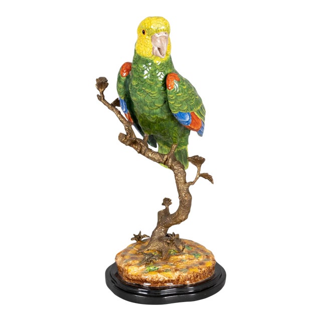 Chinese Porcelain Parrot For Sale