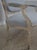 French Louis XVI Style Blue & White Oval Back Settee For Sale In Philadelphia - Image 6 of 18