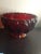 1950s Indiana Tiara Glass Sunset Ruby Decorative Pedestal Bowl For Sale - Image 4 of 7