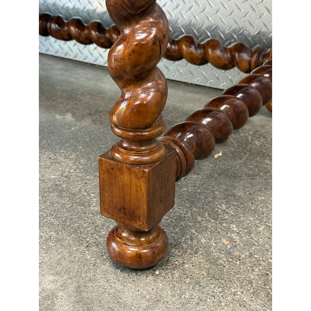 Vintage Rustic Barley Twist Writing Desk For Sale - Image 10 of 12