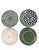 Vintage Bat Trang Vietnamese Ceramic Dinner Plates With Mixed Leaf Motifs - Set of 6 For Sale In New York - Image 6 of 14