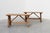 French Rustic Oak Trestle Bench, 1890s For Sale - Image 12 of 13