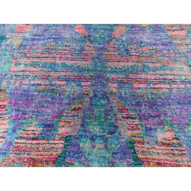 Hand Knotted Silk Rug. 8'x 10' For Sale - Image 10 of 18