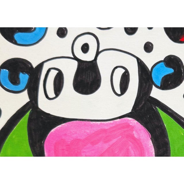 Two Under the Same Sky — Nathalie Gribinski — Small Abstract Figurative Drawing (8 X 8 In, 2025) For Sale In Chicago - Image 6 of 6