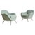 An Italian armchair from the 1950s, in the manner of Gio Ponti, where line and proportion are softened through material...