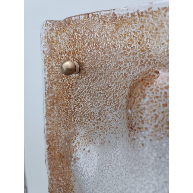 1970s Large Murano Glass Wall Lamp from Mazzega, 1970s For Sale - Image 5 of 11