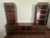 1990s Mahogany 3 Piece Wall Unit Lighted Curious and Storage. Leather Tops. For Sale - Image 5 of 12