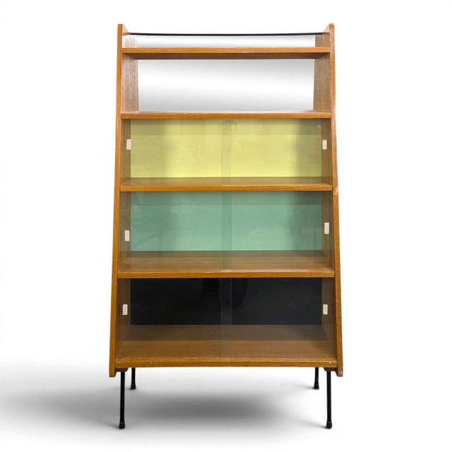 Brown Étagère in the style of Guariche, 1950s For Sale - Image 8 of 8