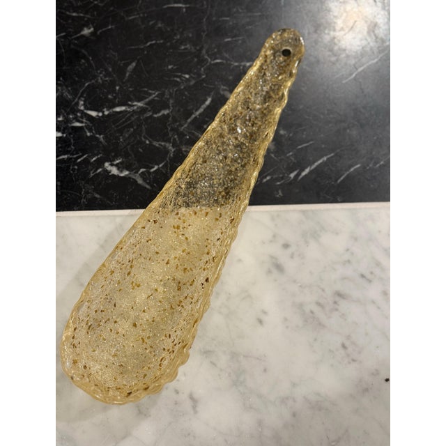 Glass Murano Chandeliers in Amber Color in the style of Venini, Set of 2 For Sale - Image 7 of 15