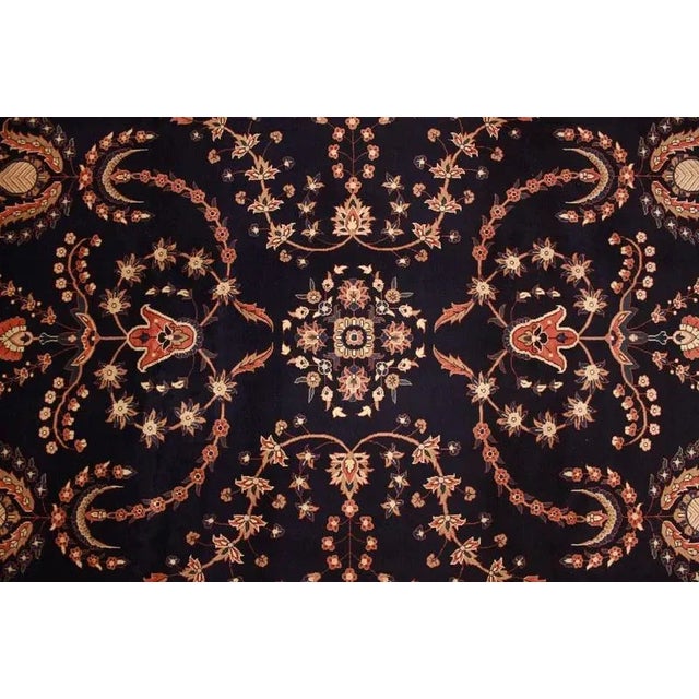 Blue Middle Eastern Hand-Knotted Sarough Rug For Sale - Image 8 of 11