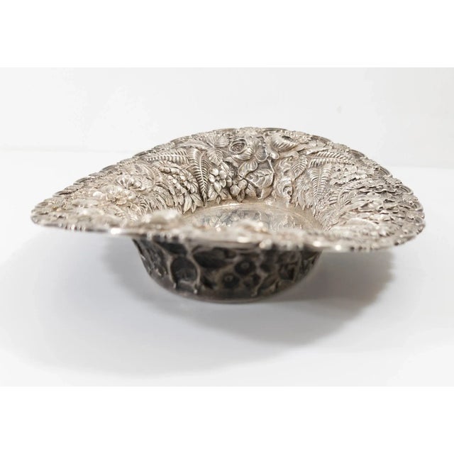 Silver 19th Century Baltimore Sterling Silver Repousse Bread Bowl by James Armiger For Sale - Image 8 of 12