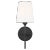 Transitional Thomas O'Brien By Visual Comfort Studio Baker 1-Light Bath Sconce in Midnight Black For Sale - Image 3 of 3