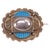 Blue Antique Arts & Crafts Silver and Turquoise Blue Enamel Scalloped Brooch, 1880 For Sale - Image 8 of 8