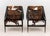 Pair of Gio Ponti for Poltrona Frau "Dezza" Lounge Chairs, with cowhide and black leather upholstery on chrome-plated...
