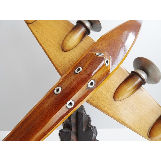 Wood Art Deco Wooden Aircraft Model, 1930s For Sale - Image 7 of 11